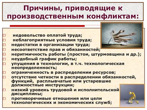 Личные конфликты и недовольство условиями работы