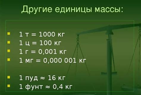 Масса атома и единицы измерения