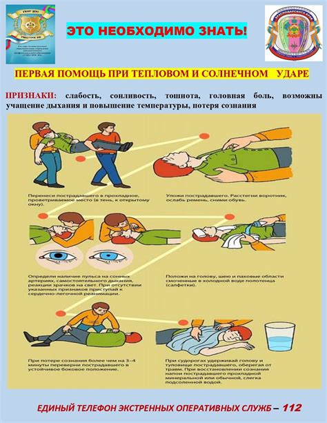 Меры первой помощи при солнечном ударе