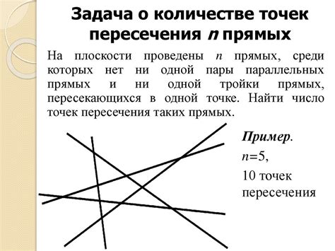 Методика нахождения точек пересечения прямых по уравнениям