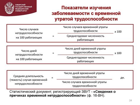 Методы изучения трудоспособности населения