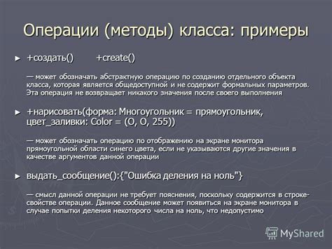 Методы класса demostring