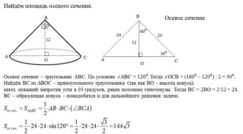 Методы определения осевого сечения