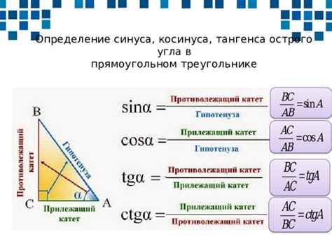 Методы расчета тангенса в треугольнике