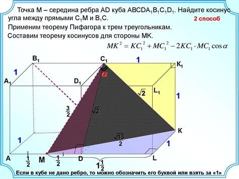 Метод 2: Использование теоремы Пифагора