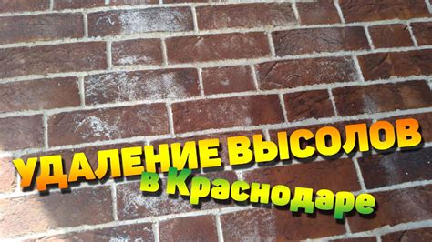 Механическое удаление следов раствора