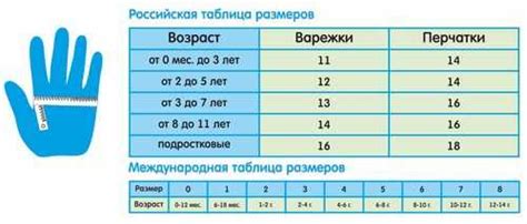 Мировой стандарт для длины перчаток