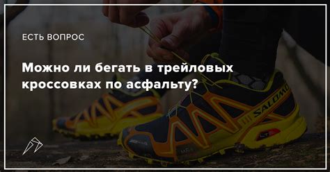 Можно ли бегать по асфальту в трейловых кроссовках 