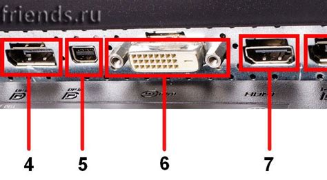 Найдите разъем для подключения монитора