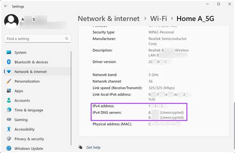 Найдите IP-адрес в разделе "Адаптер Ethernet"