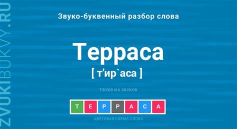 Написание слова "терраса"