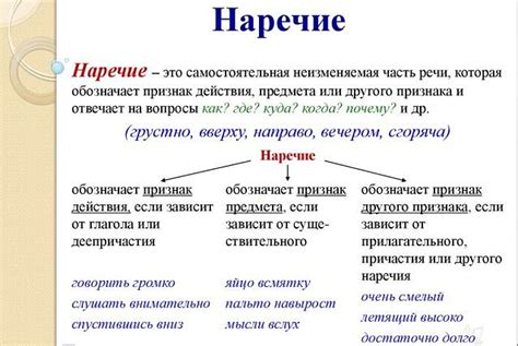 Наречие