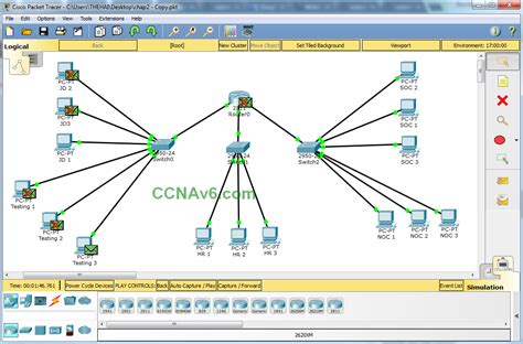 Настройка базовых настроек роутеров в Cisco Packet Tracer