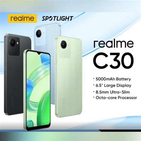 Настройка виджетов на Realme C30