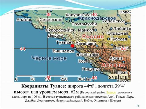 Настройка высоты над уровнем моря