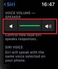 Настройка громкости с помощью Siri