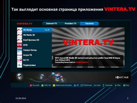 Настройка и персонализация Vintera TV