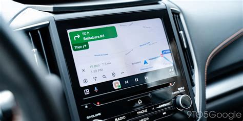 Настройка отображаемых данных на Google Картах в Android Auto