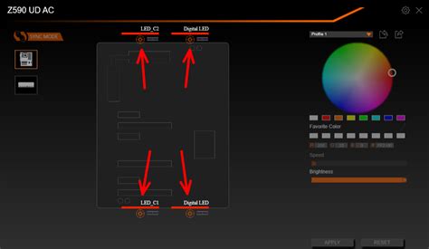 Настройка подсветки в RGB Fusion 2.0