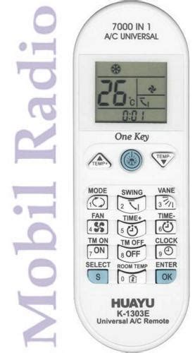 Настройка пульта управления кондиционером Huayu K-1303E