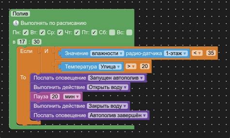 Настройка сценариев и управление устройствами