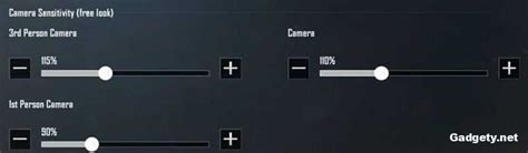 Настройка чувствительности без гироскопа в PUBG Mobile