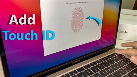 Настройка Touch ID на MacBook Air 2020