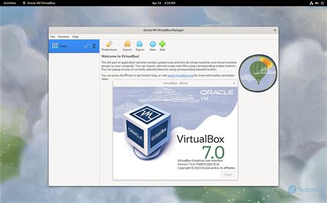 Настройка VirtualBox на Fedora 38