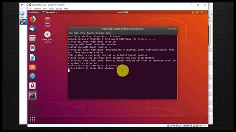 Настройка VirtualBox Guest Additions на Linux