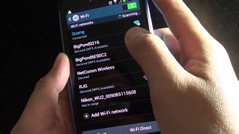 Настройка Wi-Fi на телефоне Samsung Galaxy Android