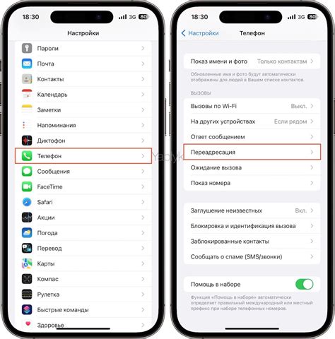 Настройки звонков на iPhone