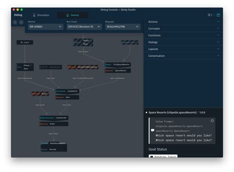 Настройте Bixby Developer Console