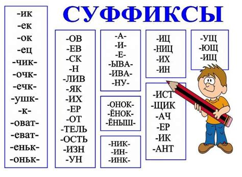 Научитесь искать суффиксы в словах