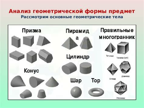 Начало работы: основные формы тела