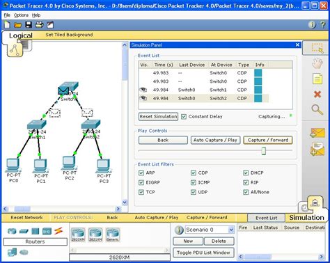 Начало работы с Cisco Packet Tracer