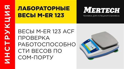 Начальная настройка весов и проверка работоспособности