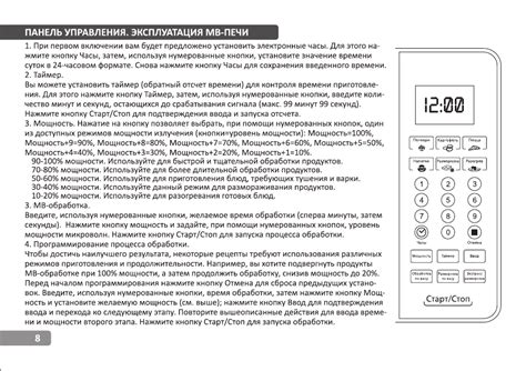 Начальная настройка времени на микроволновке IKEA