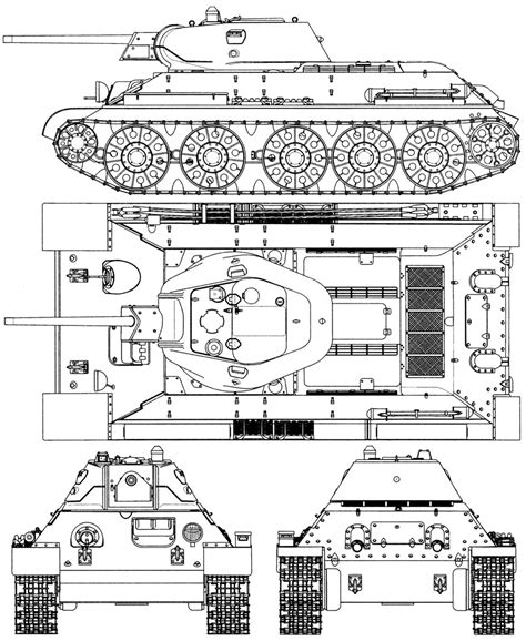 Начертание башни танка Т-34