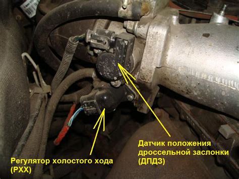 Неисправный датчик положения дроссельной заслонки