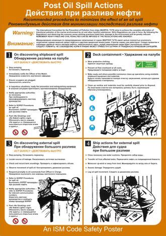 Немедленные действия при попадании пятен нефти