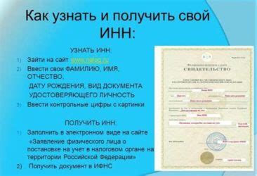 Необходимые документы для оформления ИНН физического лица