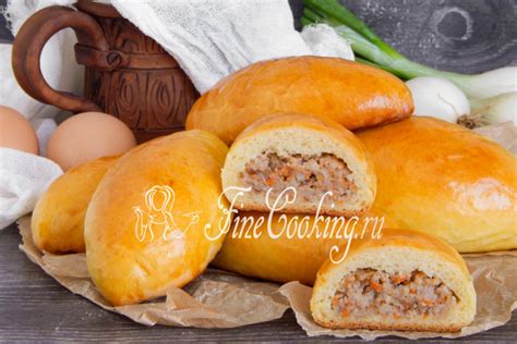 Необходимые ингредиенты для пирожков с мясом