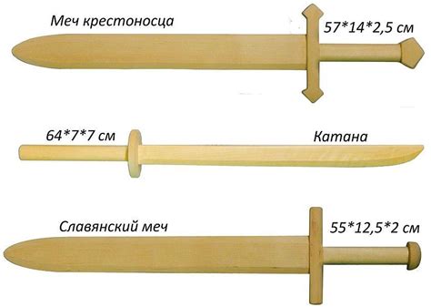 Необходимые материалы для изготовления меча