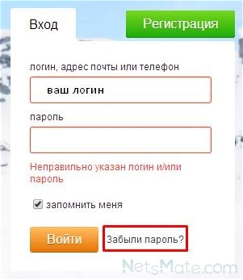 Неправильно введены данные