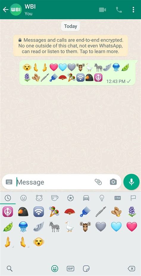 Новые эмодзи в WhatsApp