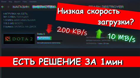 Обзор проблемы низкой скорости загрузки игр в Steam