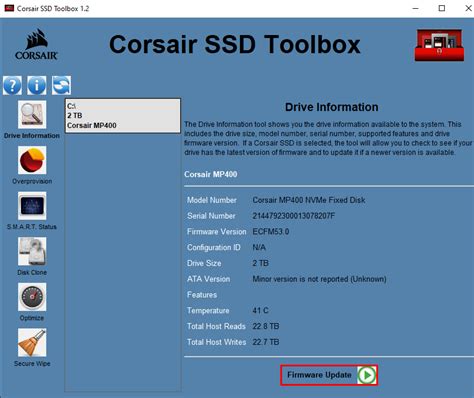 Обновить прошивку SSD M2