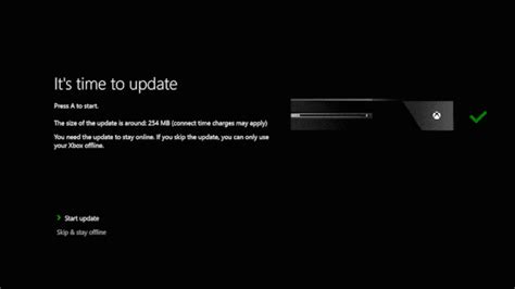 Обновление системы Xbox One до последней версии