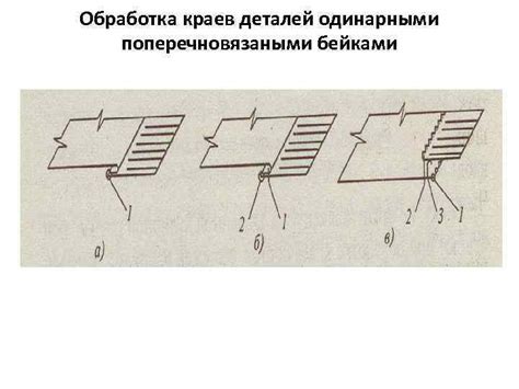 Обработка краев и сшивание деталей