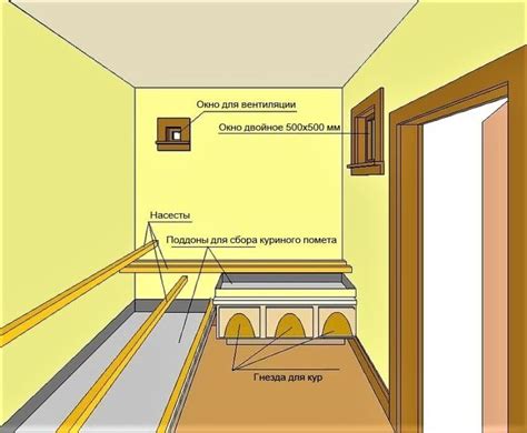 Обустройство внутреннего пространства курятника